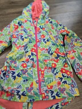 Girls Floral Jacket in Bright Multi Colors